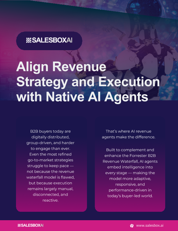 Align Revenue Strategy and Execution with Native AI Agents